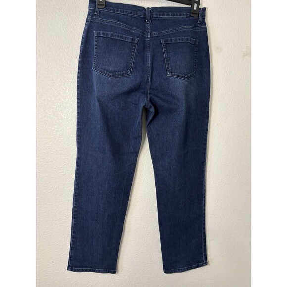 Gloria Vanderbilt Amanda Jeans Women’s Size 12 Blue High Rise Straight Leg - Picture 3 of 6